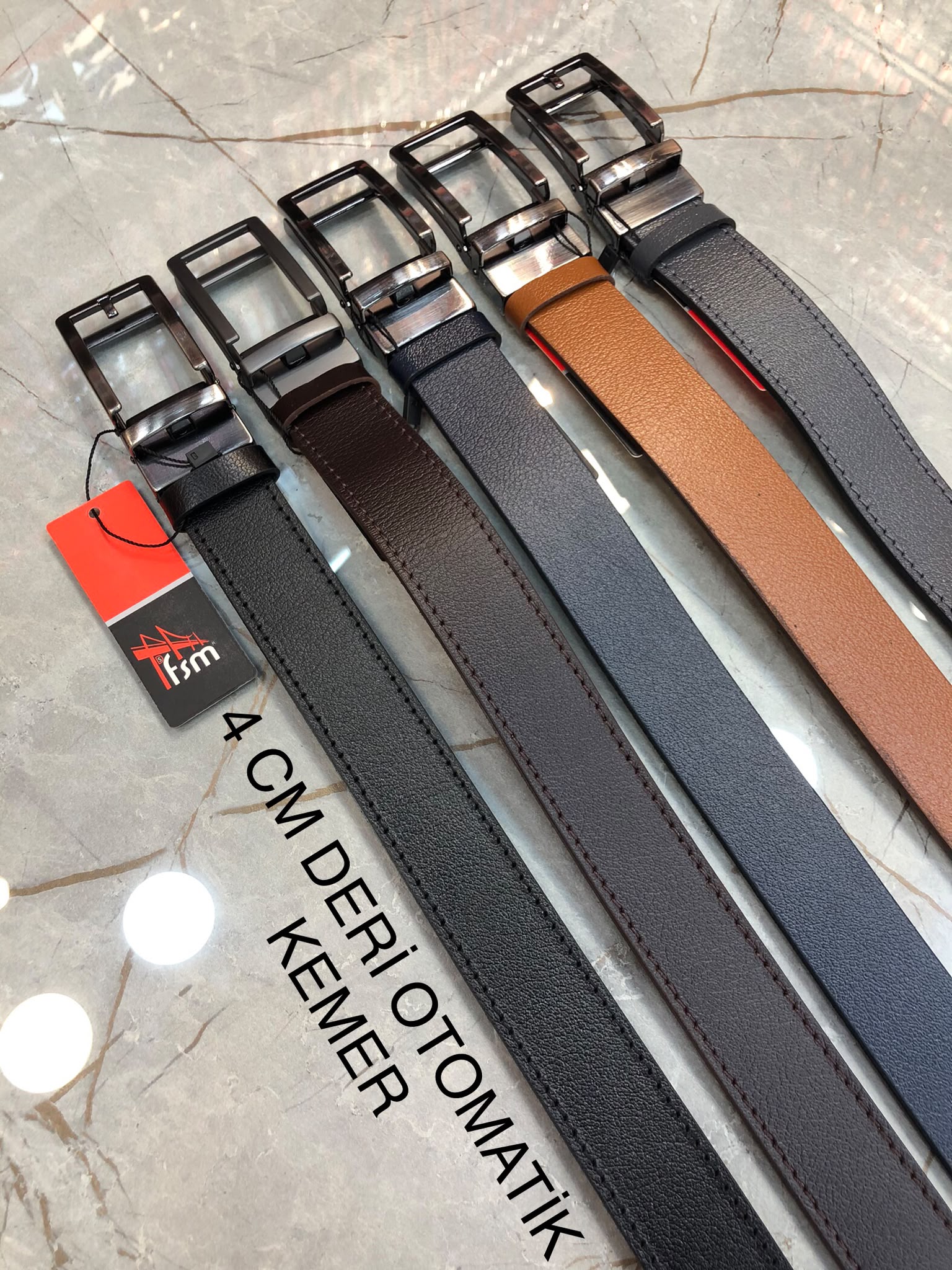 4 CM DERİ OTOMATİK KEMER